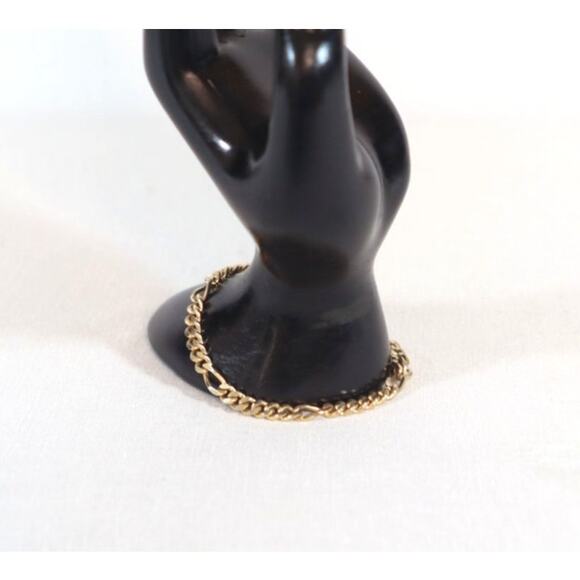 Monet Gold Tone Chain Bracelet Chunky Figaro Links - Picture 2 of 6